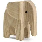 Novoform Houten Figuur - Baby Elephant - Natural Ash - - OneSize - Decoraties