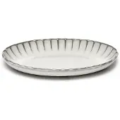 Serax Inku ovale serveerschaal M 15,4x22 cm White