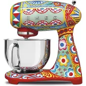 Smeg SMF03DGEU, Staande mixer, Meerkleurig, Geschikt voor hakken, mengen, 1 meter snoer, 4,8 liter inhoud, met hendel