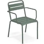 Emu Star dining tuinstoel stapelbaar metaal met armleuningen 4 stuks