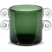 Serax Vaas Wind & Fire Met Handvaten Dark Green