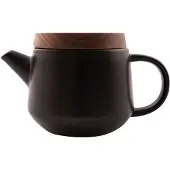 Point-Virgule theepot met deksel 600ml aardewerk / acacia zwart
