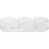 Stelton Pilastro tapasset 4 delar Clear