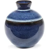 Serax Pot met Deksel Pure Interior By Pascale Naessens Dark Blue L 12 x 12 x 13 cm