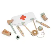 Trixie Houten Speelgoed - Doktersset - Dokterstas met 8 accessoires - Dokter speelgoedkoffer - Vanaf 3 jaar - Voor Jongens en Meisjes