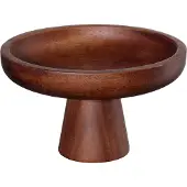 Asa selection Schaal Wood op Voet 15 cm