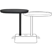 Fatboy Bijzettafel Brick's Buddy Anthracite 56 x 39 x 67,5 cm