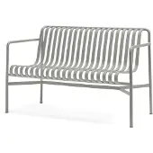 HAY Palissade Dining bank met armleuningen Sky grey