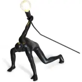 Werkwaardig Dancer Lamp - Tafellamp - E14 1W LED - Zwart