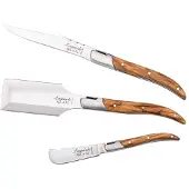 Laguiole Charcuterieset Luxury Line Olijfhout