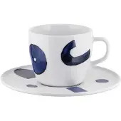 Alessi Itsumo koffiekop en schotel 21cl yunoki ware