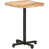 vidaXL Bistrotafel vierkant 50x50x75 cm ruw mangohout