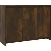 vidaXL Dressoir 102x33x75 cm bewerkt hout gerookt eikenkleurig