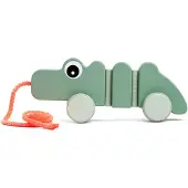 Done by Deer Croco Articulated Drag Groen Kinderen