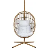 Beliani ACRI - Hangstoel-Beige-PE rotan
