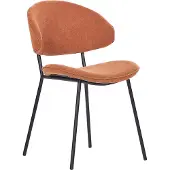 Beliani KIANA - Eetkamerstoel set van 2 - Oranje - Polyester