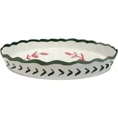 Val Pottery Marvelous taartvorm D32cm H5cm groen