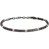 Breil Armband 'B Rocks' rose-goud / grafiet