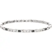 Breil Armband zwart / zilver