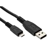Hamlet XUMICROU150B USB-kabel USB 2.0 1,5 m USB A Micro-USB B Zwart