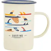 Batela Emaille beker Surfing 8x11.5 -