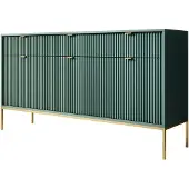 Meubella Dressoir groen 154x39x83 cm goud hotel chique