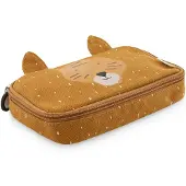 Trixie Etui - Mr. Tiger - Rechthoekige Pennenzak - Schoolspullen voor jongens en meisjes - Oranje