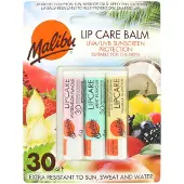 Malibu Spf 30 Lip Balm Assorted Flavours 3 Pack