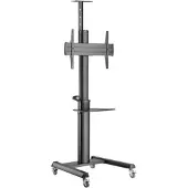 Gembird TV-stand met wielen, geschikt voor televisies van 37 tot 100 inch, model TVS-70T-02, draagvermogen 70 kg