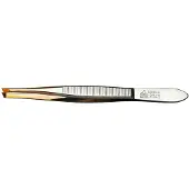 Erbe pincet schuin/smal verguld 9cm (erbe92343)