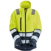 Snickers 8073 High-Vis Klasse 2 Damesjack met Rits High-Vis Geel/Zwart maat S dames