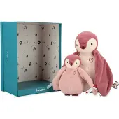 Kaloo knuffel, roze pinguïn - Complices Duo, pluche cadeau set