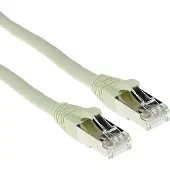 ACT FB6025 SFTP CAT6A Patchkabel Snagless Ivoor - 25 meter