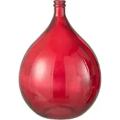 J-Line vaas - glas - rood - large - 56 cm hoog