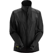 Snickers Workwear 1247 Winddicht Softshell Damesjack Zwart maat S dames