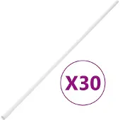 vidaXL Kabelgoten met klemmen Ø16 mm 30 m PVC