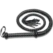 Rimba - Lange Bullwhip 200 cm - Zwart