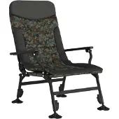 vidaXL Visstoel met armleuning inklapbaar camouflage