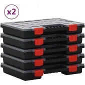 vidaXL Assortimentsdozen 10 st 34,5x25x5 cm polypropeen