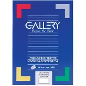 Gallery witte etiketten ft 210 x 297 mm (b x h), rechte hoeken, doos van 100 etiketten