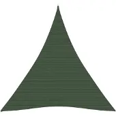 vidaXL Zonnezeil 160 g/m² 3x4x4 m HDPE donkergroen