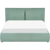 Beliani BAJONNA - Bed met opbergruimte - Groen - 160 x 200 cm - Fluweel
