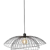 QAZQA Smart hanglamp zwart 66 cm incl. Wifi G95 - Pua