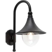 QAZQA Smart buiten wandlamp zwart IP44 incl. Wifi A60 - Daphne