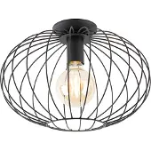 QAZQA Smart plafonnière zwart incl. Wifi G95 - Margarita