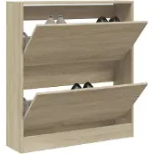 vidaXL Schoenenkast 80x21x87,5 cm bewerkt hout sonoma eikenkleurig