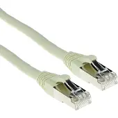 ACT FB6030 SFTP CAT6A Patchkabel Snagless Ivoor - 30 meter