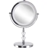 Beliani kosmetikos veidrodis LED 20 cm sidabrinis LAONAS