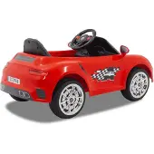 Vrooomy Elektrische Kinderauto Porsche-style Rood 12V