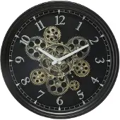 Atmosphera Horloge noire mécanisme animé Luxe